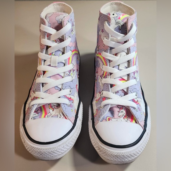 Converse Chuck Taylor All Star Hi Neon Unicorn' 669107F Pink Foam Size 5 - Picture 1 of 7